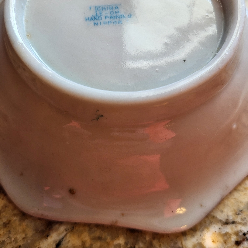 Antique Stamped Handpainted Nippon TE-OH 5.5 In Bowl - Picture 11 of 12